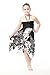 Girl Hawaiian Halter Dress in Black Indri
