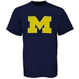 Michigan Wolverines Navy Blue Big Logo T-shirt