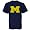 Michigan Wolverines Navy Blue Big Logo T-shirt
