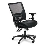 Professional Dual Function Ergonomic Air Grid Chair with Gunmetal Finish Accents