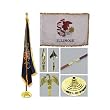 Illinois 3ft x 5ft Flag Flagpole Base and Tassel