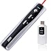 August LP104R Red Laser Presentation Pointer with RF Remote Page Changer