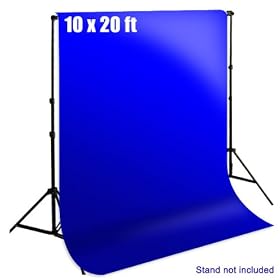 Photography 10 x 20 ft. Blue Chromakey Photo Studio Muslin Backdrop Background, LimoStudio