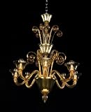 Chandelier - Amber Finish
