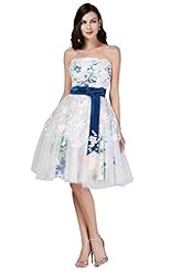 Strapless Chiffon/Tulle General Print Natural   Waistline Evening Dress/Prom Dress/Party Dress 