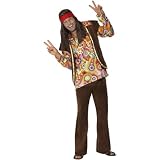 View Psychedelic 1960′s Hippy Costume, Adult Size Large Psychedelic 1960′s Hippy Costume, Adult Size Large Picture
