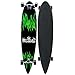 Krown Green Flame Complete Longboard Skateboard