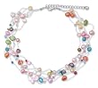 Pearl necklace, 'Party Balloons' 0.8" W 19.3" L