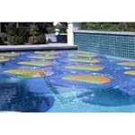 Solar Sun Rings w/ Water Anchors for 16' x 32' I/G Pools - 10 Solar Rings