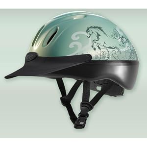 Troxel Spirit Mint Dreamscape Green Riding Helmet SMALL