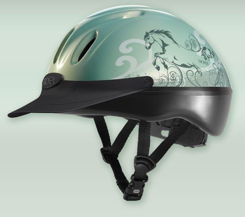 Troxel Spirit Mint Dreamscape Green Riding Helmet