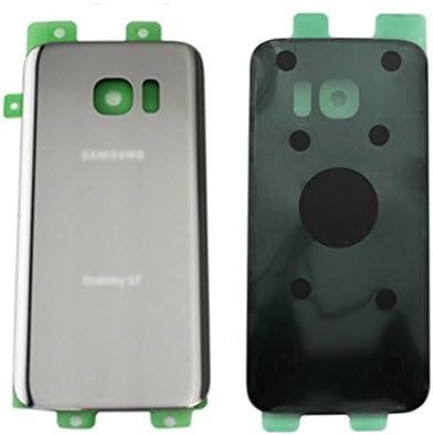 OEM Rear Housing Back Case Battery Door Cover Glass Panel With Adhesive Pre-installed For Samsung Galaxy S7 G930 G930F G930A G930V G930P G930T,Silver
