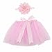 Voberry® Newborn Baby Girls Photo Prop Outfits Tutu Skirt with Elastic Headband (Pink)
