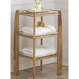New Grade A Teak Bath Shower Shelf Organizer by WholesaleTeak