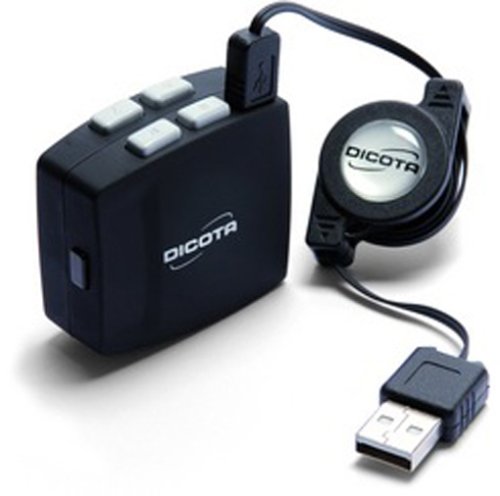 Dicota Beat Faltbares Mini-Gamepad mit Vibration schwarz / silber