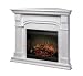 Dimplex SMP-195C-W-ST Symphony Full-Size Electric Corner Fireplace, White