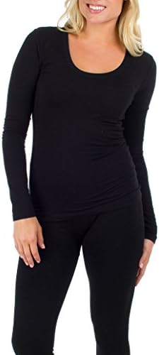 Women's Long Sleeve Scoop Neck Top by Zenna Outfitters