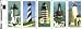 1990 LIGHTHOUSES #2474a Booklet Pane of 5 x 25 cents US Postage Stamps