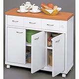 カウンターワゴン80・ホワイト