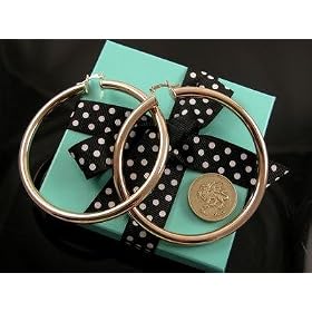 Click here to buy 18K Gold Filled VERY LARGE Smooth Hoop Earrings BIG 2.75 by Kendall Drive Jewelry.