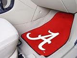 ALABAMA - CRIMSON 'A' CAR MATS - 2 PIECE universal fit Car Floor Mat (Rug) - Alabama Crimson Tide