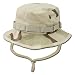 Desert Camouflage Tan Military Inspired Combat Style Drawstring Boonie Hat -- Bucket Hat Size LARGE