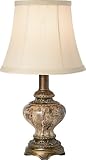 Bronze and Faux Marble Accent Table Lamp