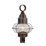 Onion - 1 Light Nautical Outdoor Lighting Post Lamp Fixture - Burnished Bronze - B2499