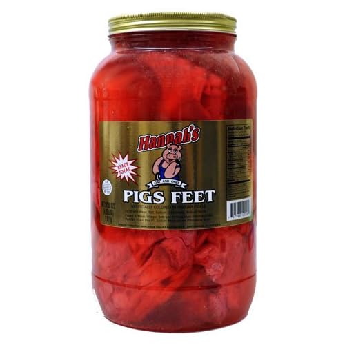 Hannah's Pickled Pigs Feet 4.25lb Jar Grocery & Gourmet Food