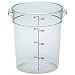 Camwear Polycarbonate Round Food Storage container, 4 Quart