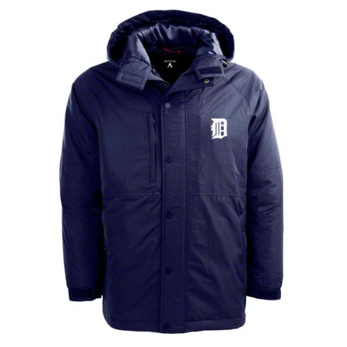 Detroit Tigers Navy Trek Full-Zip Hooded Jacket