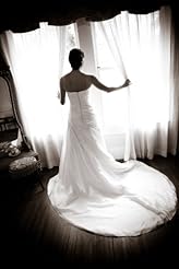 A-line Sweetheart Sleeveless Lace Beaded Crystal Corset   Waistline Satin  Dress with a Chapel Train 