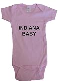 INDIANA BABY - State Series - White, Blue or Pink Onesie / Baby T-shirt