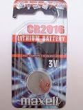 Maxell Cr2016W Lithium Coin Battery
