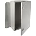 Rittal 8017545 Light Grey 16 Gauge Steel Single Door Hinge Cover Wallmount Enclosure, 16" Width x 24" Height x 8" Depth