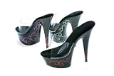 609-SCROLL, 6 Heel With Scroll On Platform in 3 Colors by Ellie Shoes