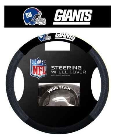 NFL New York Giants Poly-Suede Steering Wheel Cover