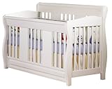 IMAGE OF Atlantic Furniture Eco-Friendly Versailles Convertible Crib, White