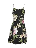 Princess Seam Tailored Fit Sundress - Hibiscus Summer Form Fitting A-Line Hawaiian Aloha Style 170 Sun Dress - Mini Style