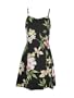 Princess Seam Tailored Fit Sundress - Hibiscus Summer Form Fitting A-Line Hawaiian Aloha Style 170 Sun Dress - Mini Style