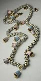 Disney Couture Lilac Bell Charms Warp Bracelet Kidada