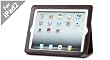 Acase (TM) 100% Genuine Leather EZ Carry Case with 3 in 1 built in Stand for Apple iPad 2 2nd Generation WiFi / 3G Model 16GB, 32GB, 64GB NEWEST MODEL (BROWN)