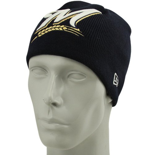New Era Milwaukee Brewers Navy Blue Big One Beanie