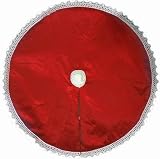 48 Christmas Tree Skirt with handmade decoration, Christmas Decoration