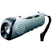防犯・防災 AM/FMラジオ&サイレン付懐中電灯