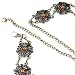 ANTIQUED BRONZE & AMBER BOHO STYLE MEDALLION BELT