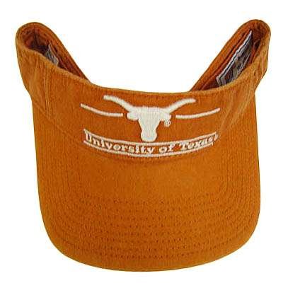 NCAA VISOR HAT CAP TEXAS LONGHORNS HORNS ORANGE