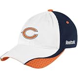 Chicago Bear Hats : Reebok Chicago Bear Ladies White 2009 Sideline Flex Fit Hat