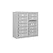 Salsbury Industries 3807D-12AFU Front Loading Surface Mounted Horizontal 4C Mailbox, Aluminum