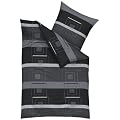 Kaeppel G-100226-10D1-VA97 Bettw�sche Quartetto, Satin, 1 x 80/80 + 135/200 cm, schwarz